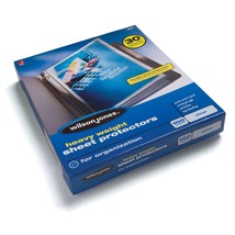 Sheet Protectors, Heavyweight, 3.3mil, Letter-Size,100/BX,CL - £27.65 GBP