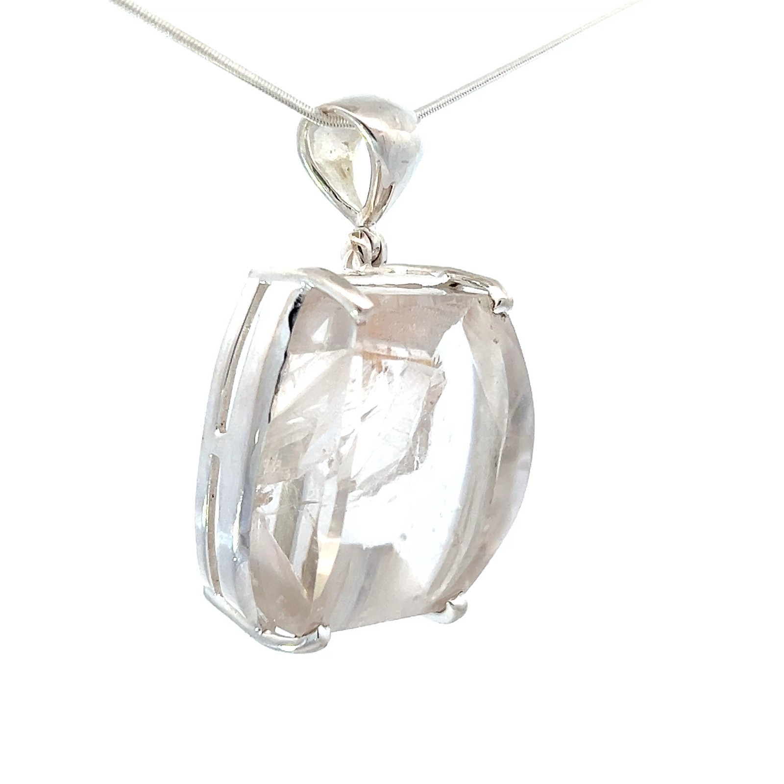 Starborn Manifestation Quartz Crystal Pendant Necklace (22") Clear Item image 2