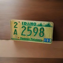 Idaho 1992 Greenie Famous Potatoes License Plate 2A 2598 Adams County Ma... - $25.00