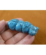 (Y-OTT-LA-711) blue Howlite Sea Otter gemstone carving figurine little O... - £13.84 GBP