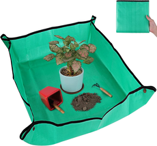 Plant Repotting Mat for Indoor Plants Potting Soil Mix, Waterproof Plant... - $10.01