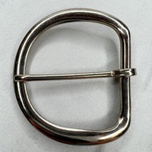 Rounded Silver Tone Simple Basic Belt Buckle - £5.51 GBP