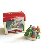Vintage 1991 Lemax Dickensvale Porcelain Trash Can Christmas Village Ora... - €8,07 EUR