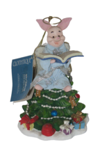 Clothtique Disney Showcase Winnie the Pooh PIGLET Caroling Christmas Fig... - £44.95 GBP