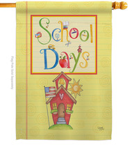 School Days House Flag Back To 28 X40 Double-Sided Banner - £29.08 GBP