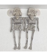 2 Gray Plastic Skeleton Halloween 9&quot; Hanging Decorations - $41.57 CAD