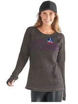 NBA New Jersey Nets Off Season Pull Over Womens Size XL Charcoal Grey GIII 4 Her - £10.12 GBP