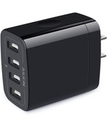 4-Port USB Wall Charger - iPhone Samsung Kindle - £16.29 GBP