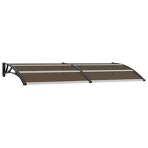 vidaXL Door Canopy Black Polycarbonate Medium Durable Canopy - $2,379.08 MXN