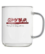 LASSIETTE GUMY BEAR Glass Mug Cup 14.5 oz (430ml) Tableware Red - $35.04