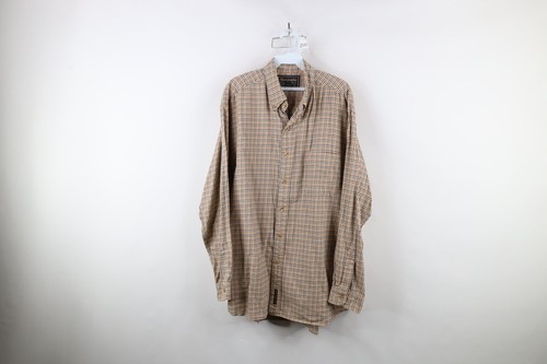 Vtg 90s Abercrombie &amp; Fitch Mens L Faded Wool Blend Collared Button Down... - £44.52 GBP