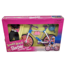 Vintage 1995 Sparkle Beach Barbie Cycling Fun Bike Mattel New In Box # 67481 - £29.30 GBP