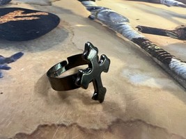 Antique Vintage Illuminati High Rank Egyptian Cross Beast Ring Metaph...... - $77.79