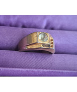 Vintage 18K Gold Plated Simulated Diamond 11.2g Ring Sz 12 - $25.90 CAD
