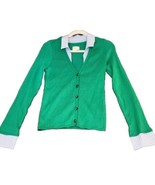 Maeve Layered Ribbed Cardigan Sweater Size Medium Layered Business Offic... - $52.95