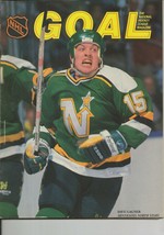 VINTAGE 1989 Red Wings vs Minnesota North Stars Goal Program Dave Gagner - $19.79