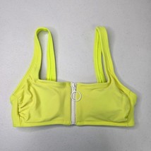 Xhilaration Green Zipper Padded Bikini Top Swimwear Swimsuit Size XS - $15.00