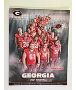 2014 Georgia Bulldogs vs Tech FOOTBALL Game Program, w/ seniors poster &amp;... - £10.93 GBP