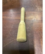 Vtg Wooden Pestle Country Primitive Mortar Food Grinding - 10”L - €8,59 EUR