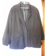 Roaman&#39;s Jacket Suit  Blazer Size 28W Black unstructured - $1,473.91 MXN