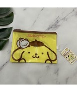 Sanrio Pompompurin Zipper Pouch Bag New Yellow Cute Small Makeup Pencil - $13.85