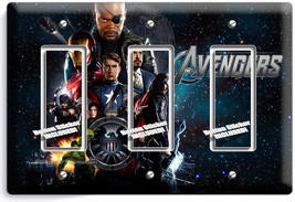 Avengers Ironman Thor Super Power Hulk Triple Gfci Light Switch Wall Plate Cover - £21.52 GBP