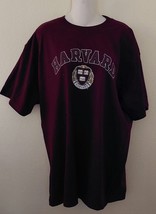 UNISEX Champion Harvard University Burgundy T-shirt XL Spellout - £19.47 GBP