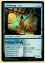 Animating Faerie/Bring to Life - Throne Of Eldraine - 2019 -Magic the Ga... - $1.79