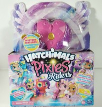 Hatchimals Pixies Riders, Crystal Charlotte Pixie and Draggle Glider Set with My - £14.06 GBP