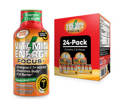 Vitamin Energy® Focus+ Mango &#39;Clinically Proven&#39; Energy Shots (24pk) - £39.14 GBP