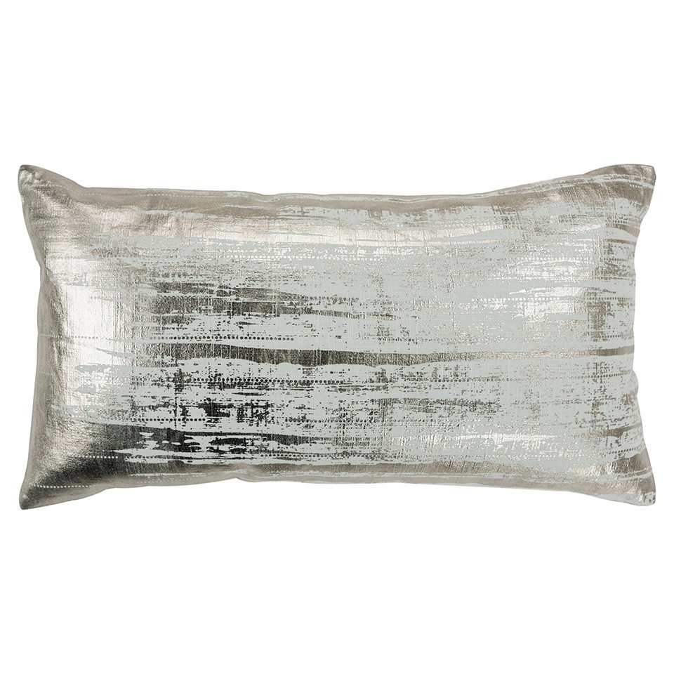 Primary image for Aqua Distressed Brush Stroke Lumbar Pillow