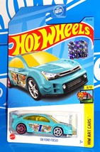 Hot Wheels 2023 Factory Set HW Art Cars #83 &#39;08 Ford Focus Aqua w/ J5s - $3.00