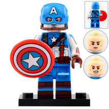 Captain America (First Avenger) Marvel Superhero Lego Diy Minifigure Bricks Toys - £2.33 GBP
