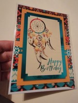 St. Josephs Indian School Happy Birthday Card W/Envelope Dream Catcher - £6.92 GBP
