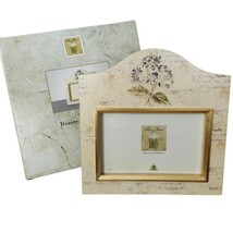 NEW Cheri Blum Gold Hydrangea Photo Frame Floral Garden Fetco  - £13.50 GBP