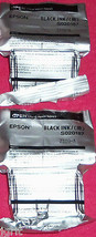 2 Epson S020093 black ink jet Cartridge 1200 750 700 670 660 640 stylus printer - £9.29 GBP
