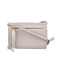 Kate Spade Crossbody Two Tone Ivory &amp; Tan Textured Leather Bag MSRP $270 - $44.55