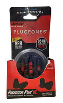 PLUGFONES PIPP-BR(VL) Reusable Corded Ear Plugs Flanged Shape 26 dB - £30.35 GBP