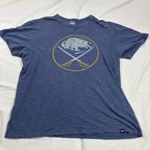47 Unisex Buffalo NY Sabers NHL Hockey T-Shirt Navy Short Sleeve Extra L... - £14.07 GBP