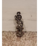 Vintage Reed &amp; Barton Bo Peep Silver Plated Charm Pendant for Necklaces - $34.99