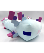 Axolotl Cyan Plush Toy from Minecraft Video Game Large 10 inch  NWT. - $388.16 MXN