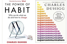 Charles Duhigg 2 Books Set: The Power of Habit &amp; Supercommunicators (English) - £15.59 GBP