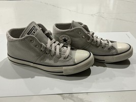 Converse Woman’s Chuck Taylor All Star Madison Mid Leather Pale Putty Size 6.5 - £39.61 GBP