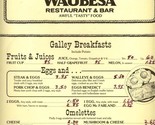 Marina Waubesa Restaurant &amp; Bar Menu Awful Tasty Food McFarland Wisconsi... - £19.05 GBP