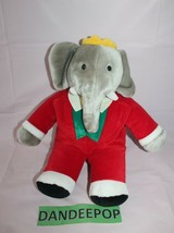 Vintage Gund Babar Elephant Holiday Stuffed Animal 15&quot; - £31.14 GBP