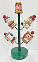 1990s Sew Sweet Eddie Walker Spool and Thimble Christmas Tree Santa Snow... - $24.26