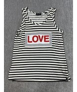 Scotch &amp; Soda Shirt Womens Medium Black White Striped LOVE Tank Top Slee... - $456.61 MXN