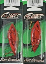 Rattle Spot Rattle Trap Red Craw 2 1/2&quot; Cordell 1/4 oz. VCC14504-1 Lot of 2 - £9.77 GBP