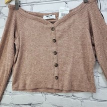 Nordstrom Double Zero Top Womens Lovely Large Cropped Long Sleeve New Wi... - $19.79
