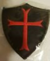 Knights Templar Christian Cross Patch 2.5&quot; x 3 &quot; - $8.99